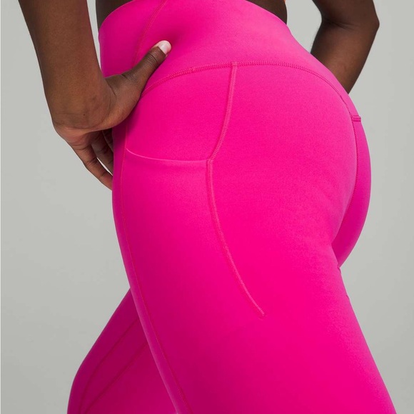 lululemon athletica Pants - Align with pockets hot pink
